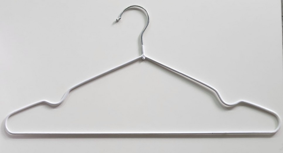percha metalica  engomadas 40cm  pack 25 unidades 