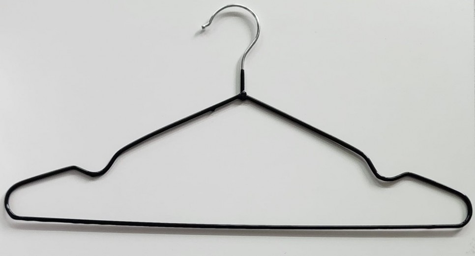 percha metalica 40cm negra 